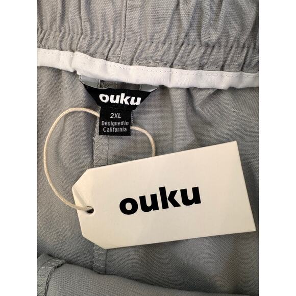 NWT OUKU Gray & Light Blue Straight Leg 2 Pair Sweatpants Size 2XL - Picture 4 of 4